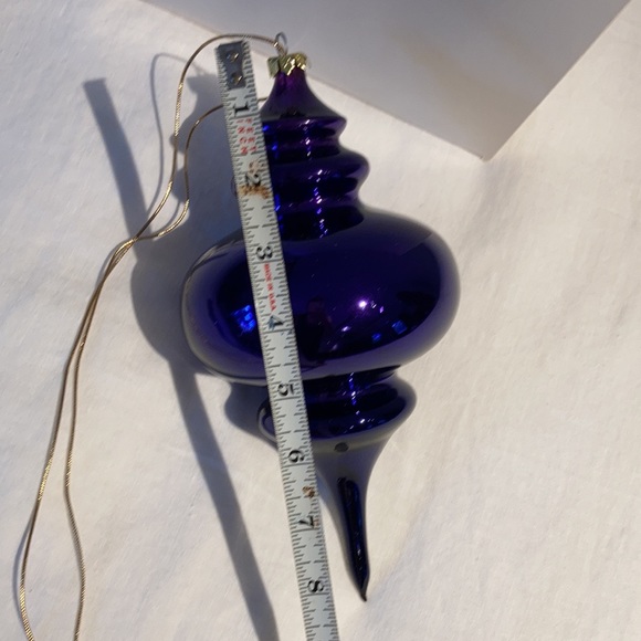 Large glass ornament purple 9,5” - Picture 4 of 9